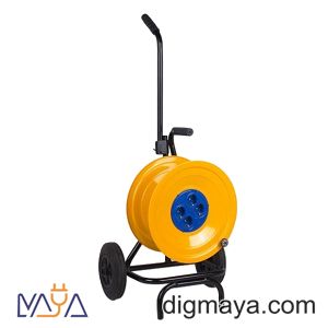 قرقره سیم سیار چرخ دار 4پریز متوسط وحدت