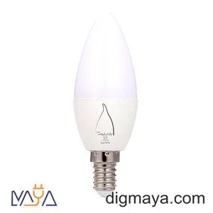 لامپ 7وات LED شمعی مات پارس اروند